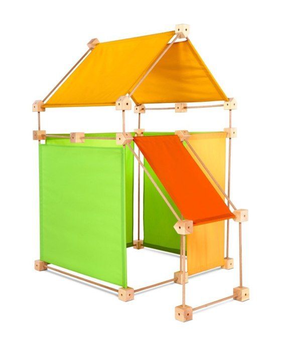 Conjunto de construção educativo - Trigonos - Família Trigonos Color Frukto - 79 peças - Idade: 4+ - Madeira