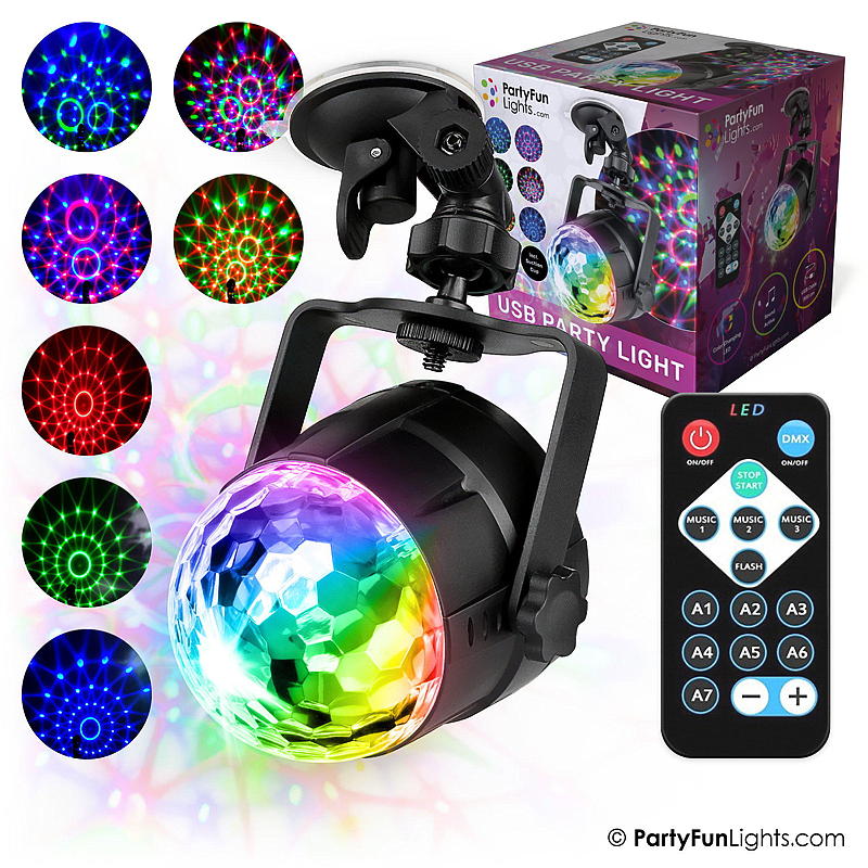Projektor Partyfun lys, USB