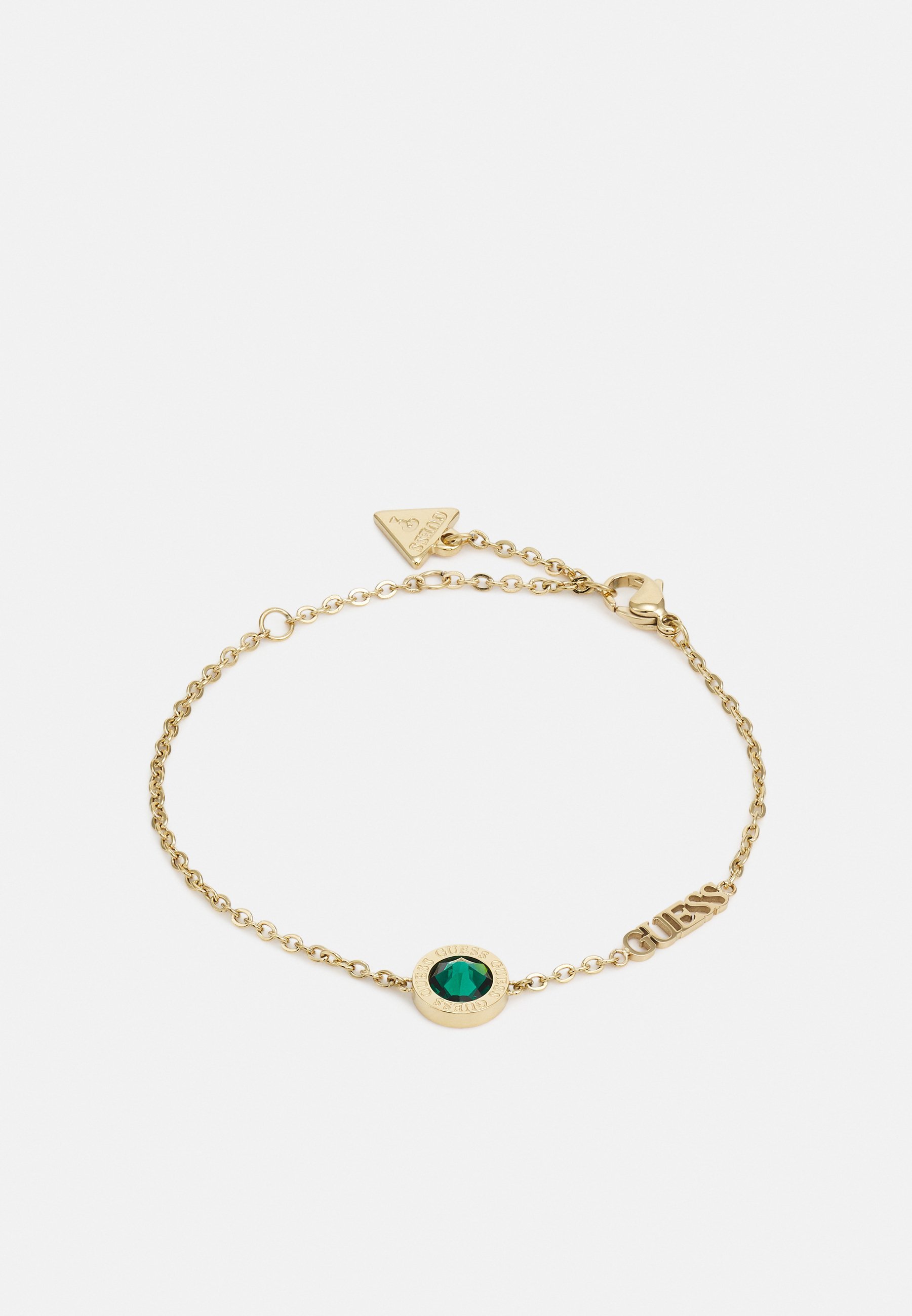 COLOR MY DAY - Armbånd - gult gullfarget/grønnGuess