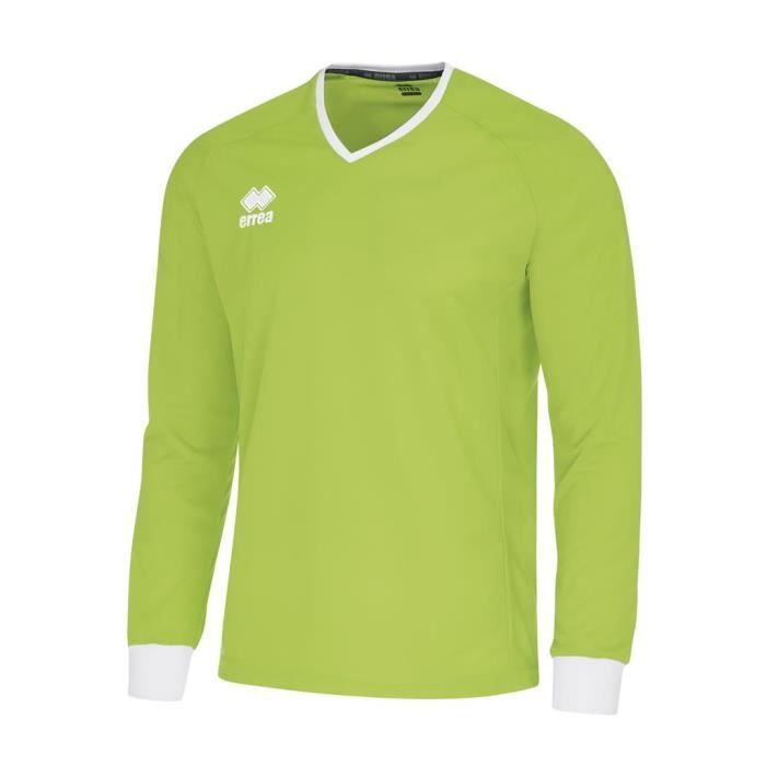 Maglia a maniche lunghe Errea Lennox Junior - Verde fluorescente/Bianco - Multisport - Bambino - Ragazzo