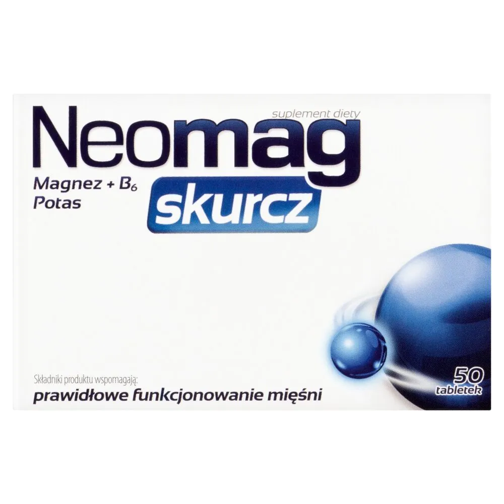 Neomag Skurcz, Preparat wspierający funkcjonowanie mięśni, Tabletki