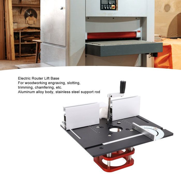 Base para mesa de fresadora SURENHAP, base para mesa de fresadora de elevación manual de 51 mm, base para sierra de bricolaje