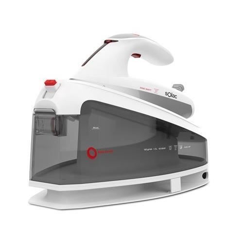 CENTRE DE REPASSAGE SOLAC BLACK CANVAS CPB6200 2400 W BLANC ET GRIS