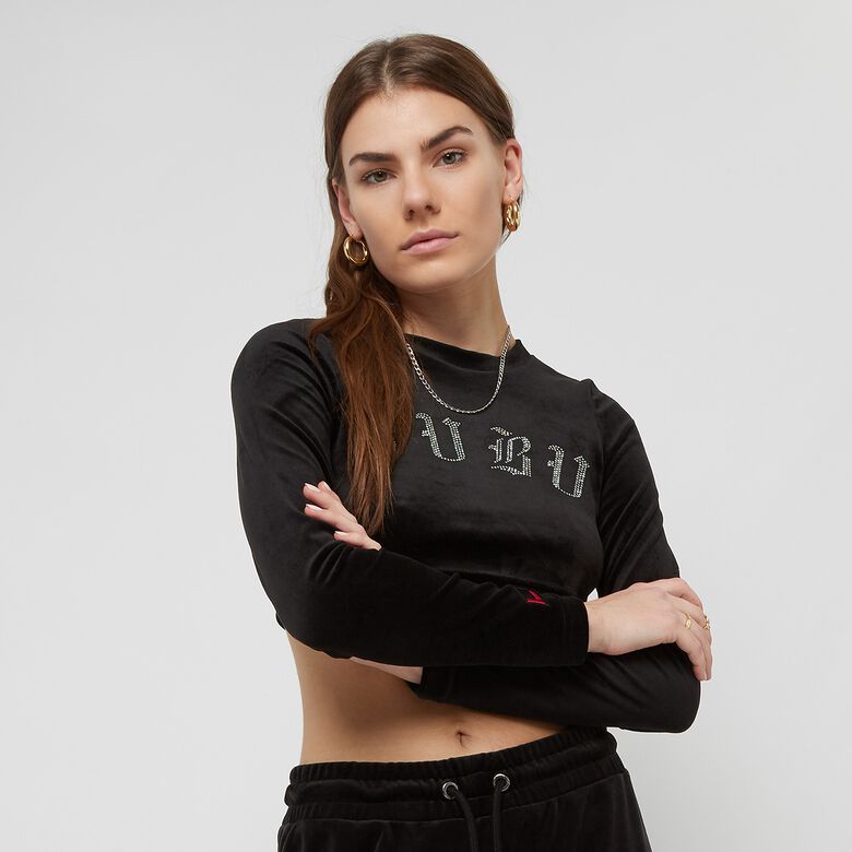Old English Rhinestone Velours Long Sleeve