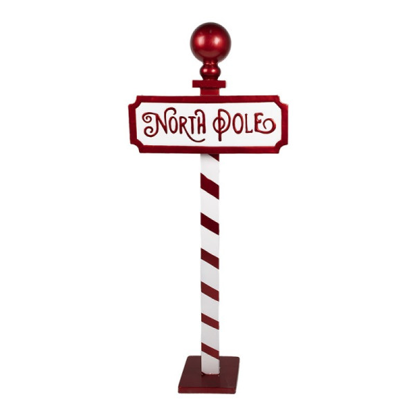 Dekoracja świąteczna - znak NORT POLE 110 cm