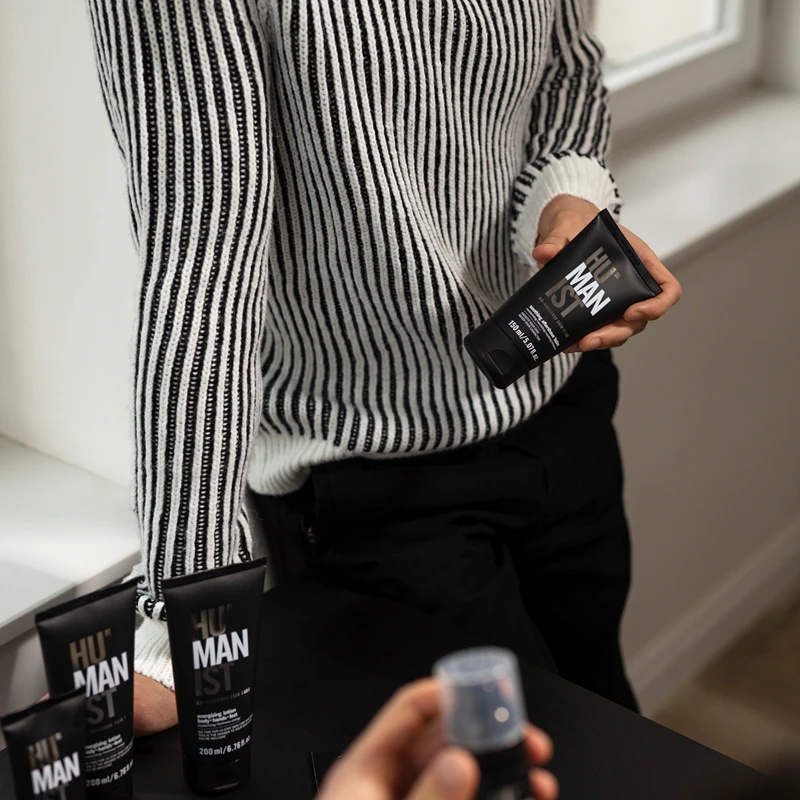 „Delia Cosmetics Humanist“ raminamasis balzamas po skutimosi