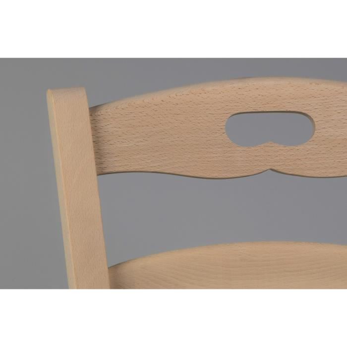 Tommychairs - Set di 4 sedie da cucina SAVOIE, robusta struttura in legno di faggio lucidato non trattato, 100% naturale, e seduta in legno.