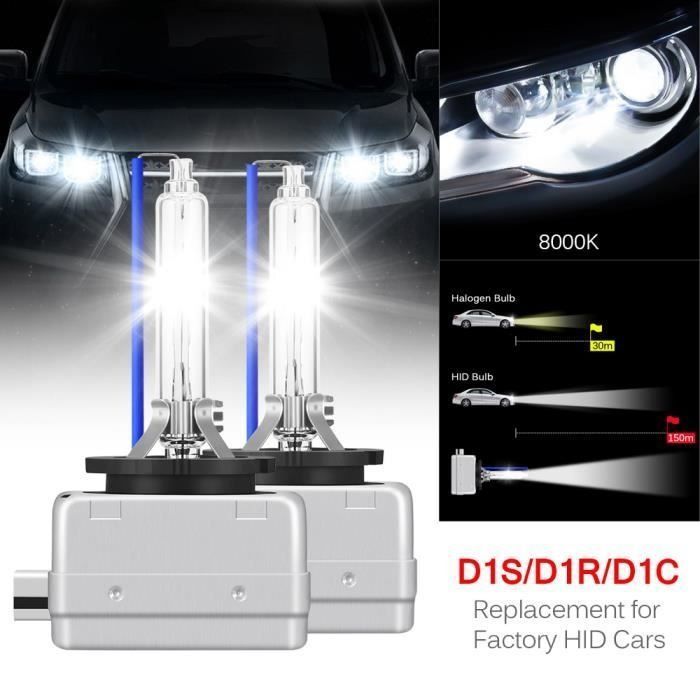 2 bombillas de faro delantero D1S HID Xenon de 35 W, 8000 K, 12 V CC para coche