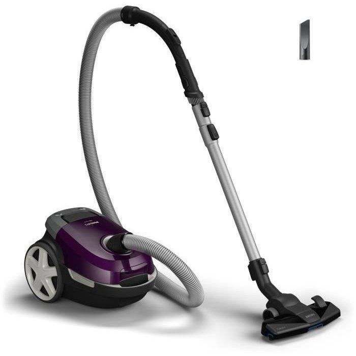 Aspirateur avec sac - PHILIPS - XD3100/06 - Série 3000 Performer Compact - 900W - 79db - Violet