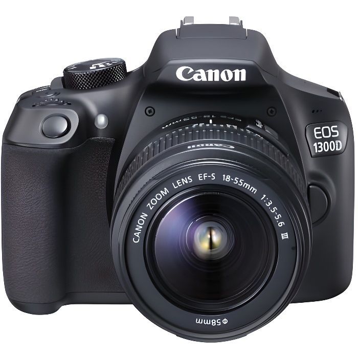 CANON EOS 1300D Entry-Level DSLR Camera + EF-S 18-55mm DC III Lens - CMOS Sensor - 18 Megapixels