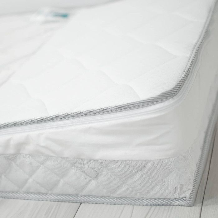 SEVIRA KIDS | Matelas bébé Anti-Reflux avec Plan Incliné amovible - Made in France Blanc - 60x120 Blanc 60x120 Made in Fran