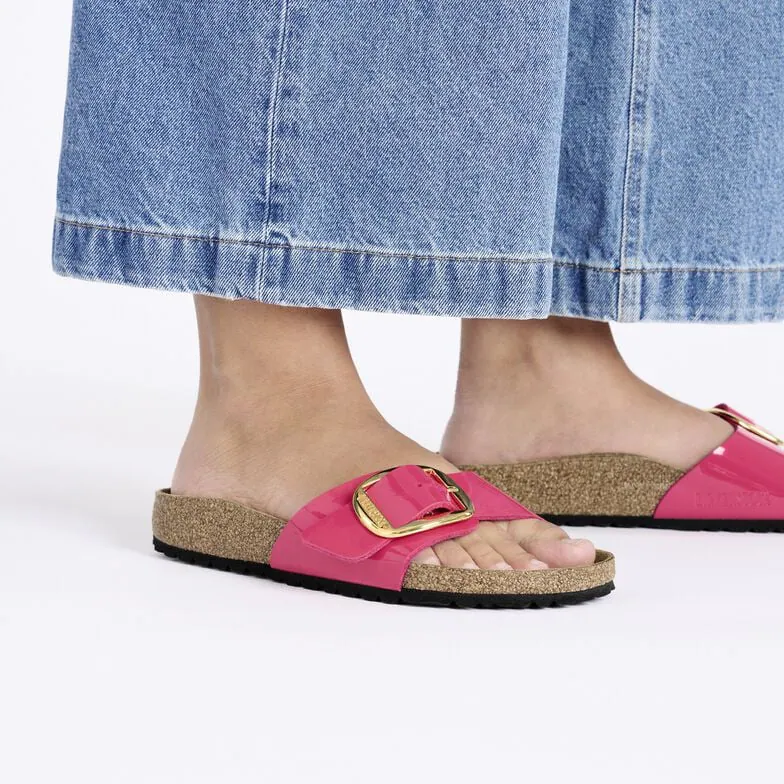 Madrid Big Buckle Birko-Flor vernice - Patent Fuchsia Fusion Patent Fuchsia Fusion