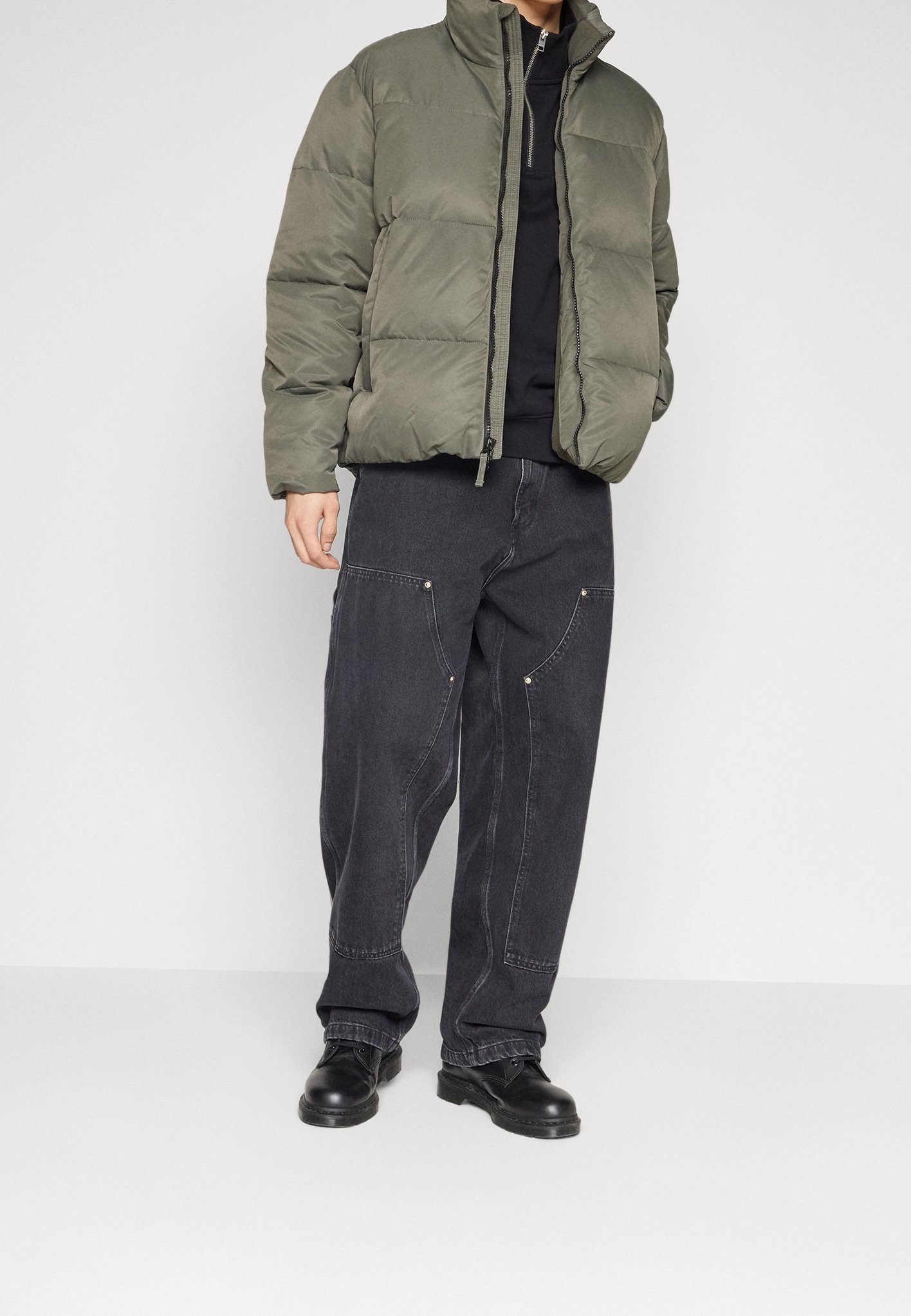 Abercrombie & Fitch cargobroek - donkergrijs