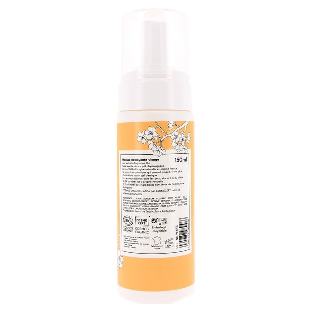 NIJIKO Mousse Nettoyante Visage Bio pour Peau Grasse
