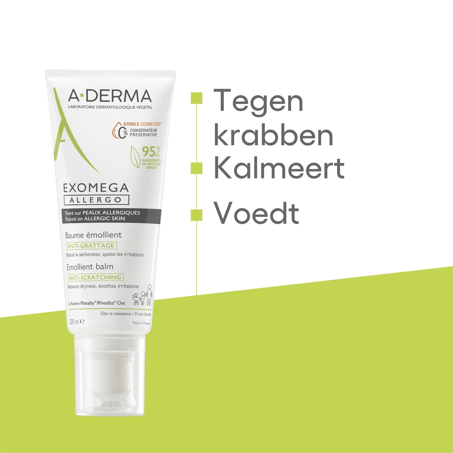 A-DERMA Balm Exomega Allergo emolijentni balzam - 200 ml