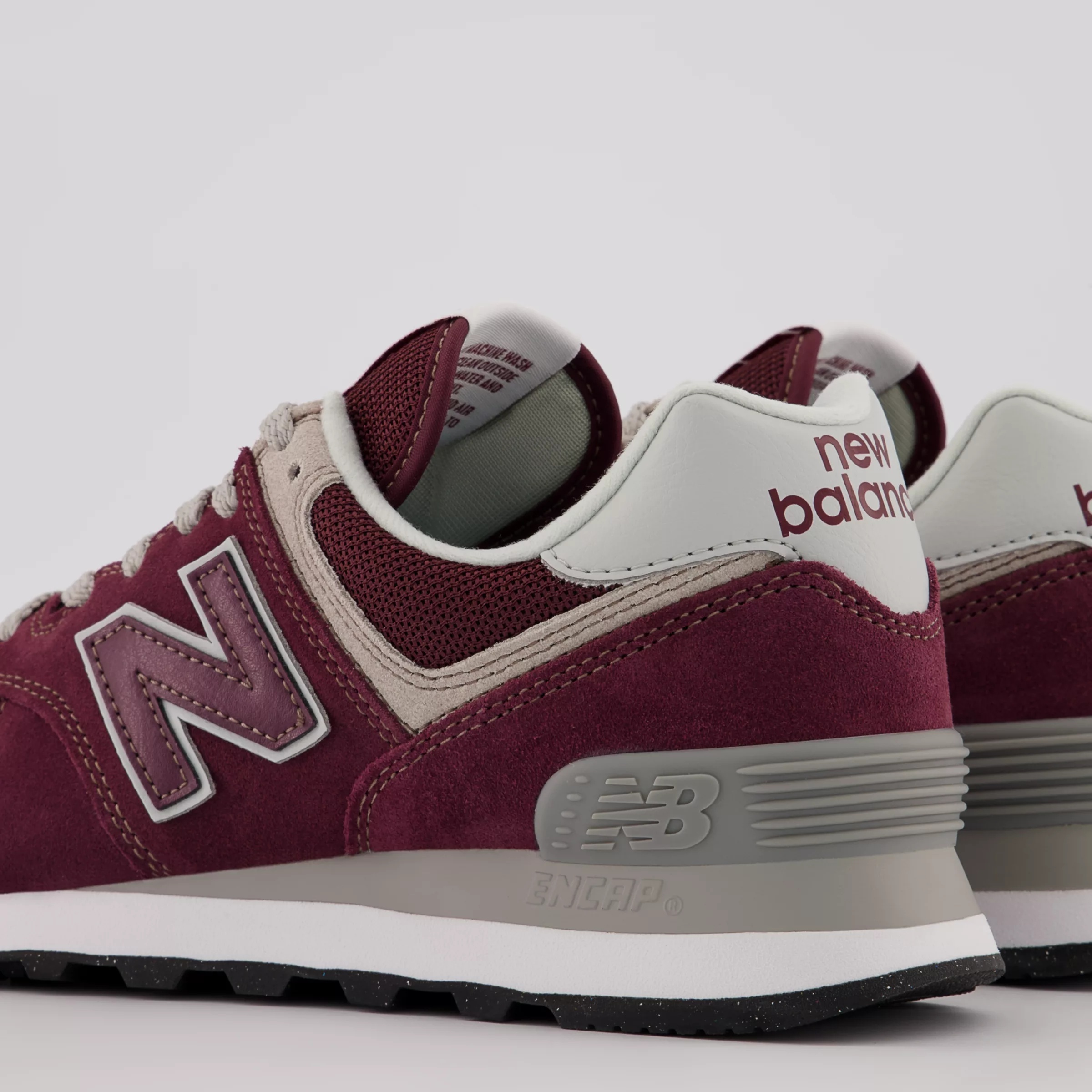 574 Core Burgundy with White