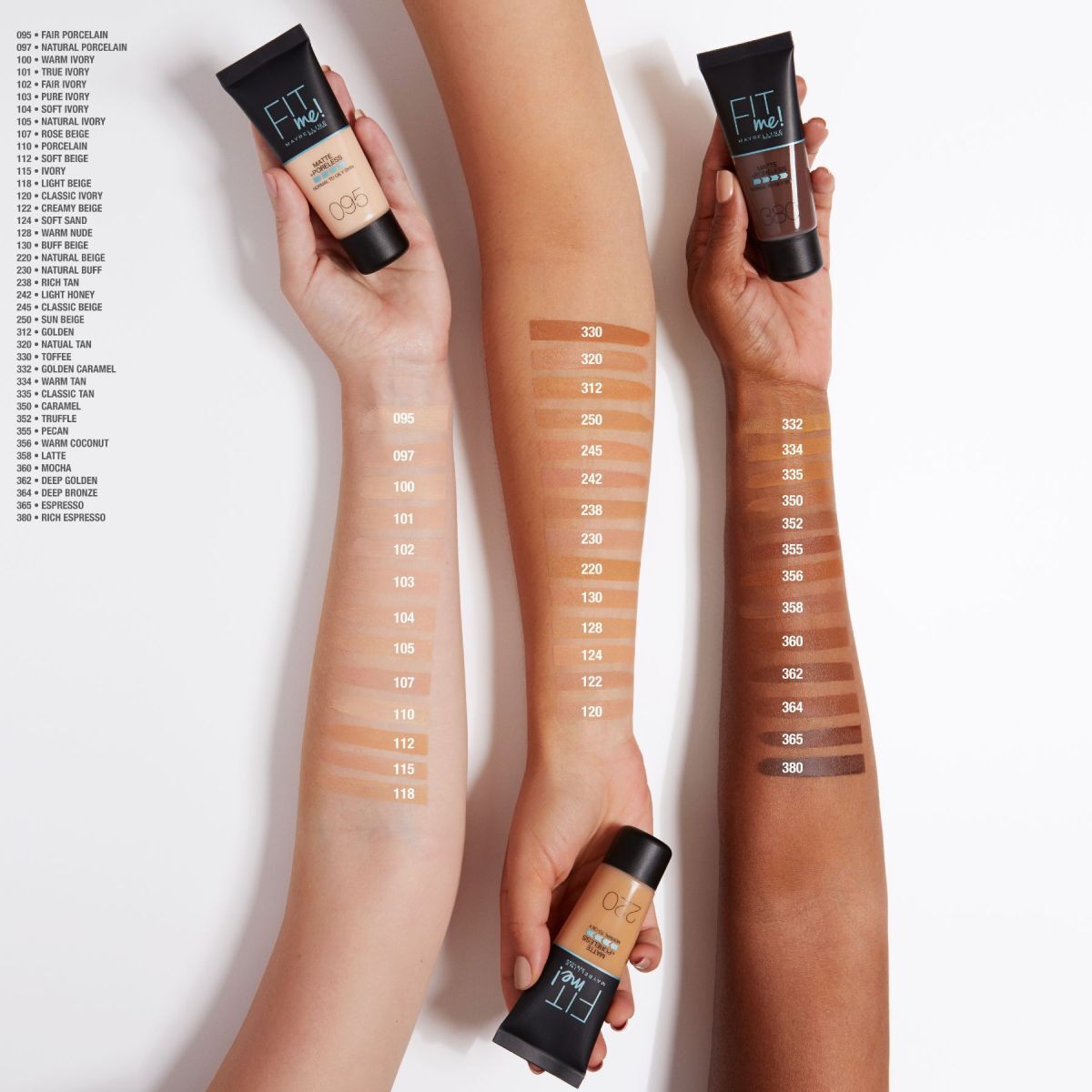 Maybelline Porcelain Fit Me Matte Foundation 30 ml