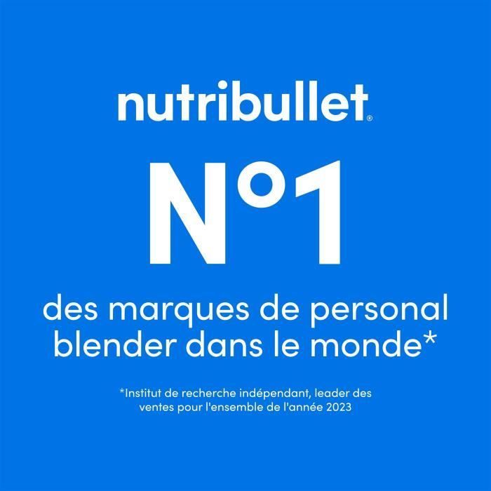 Draagbare blender - NUTRIBULLET - NBP003MA - 100 W - 475 ml beker - BPA-vrij - Magenta