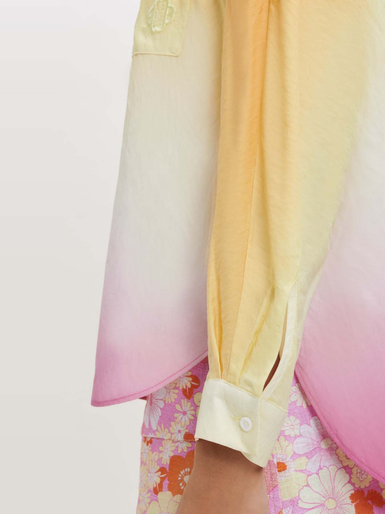 Tie-dye shirt - Geel