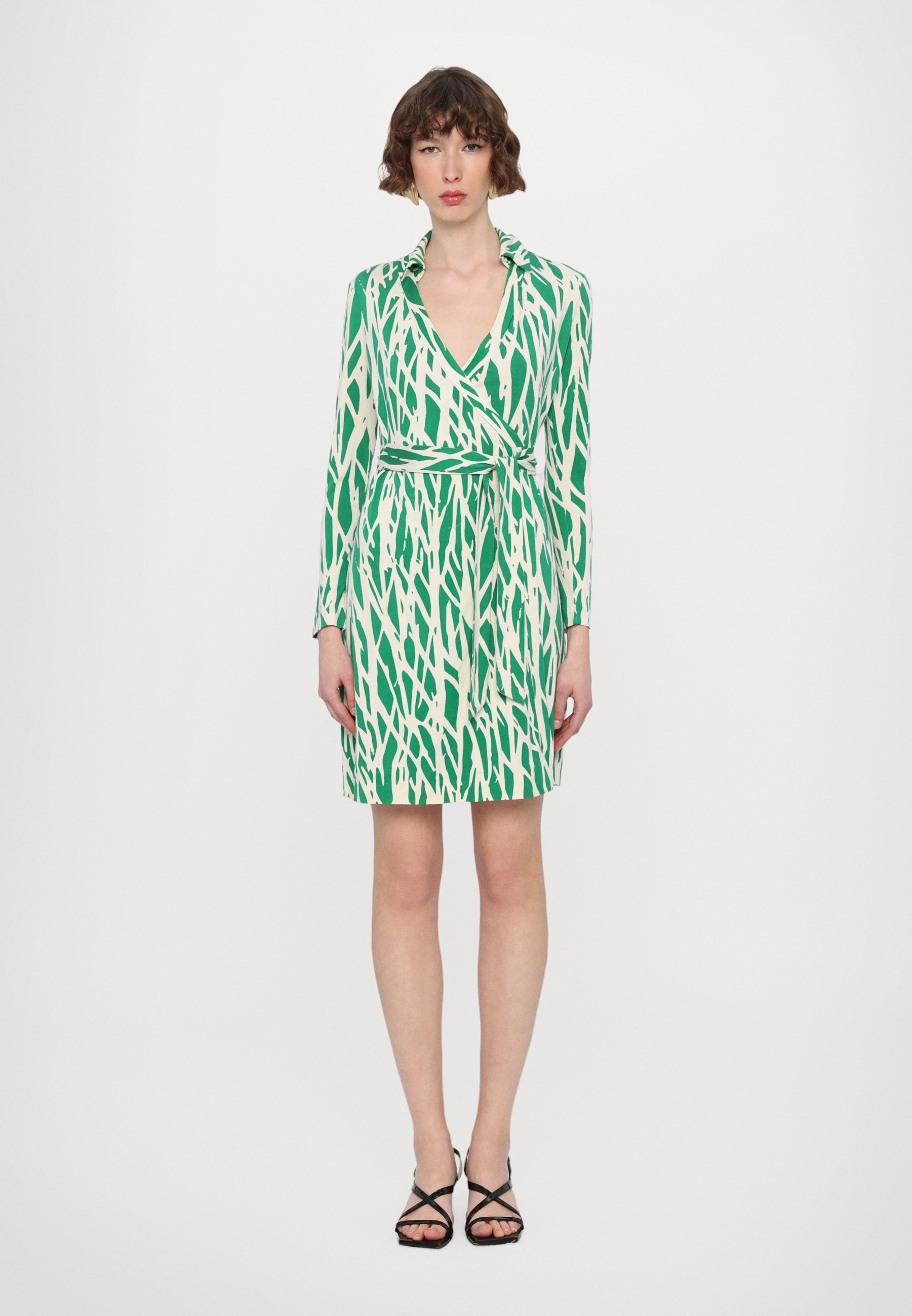 Diane von Furstenberg JEANNE WRAP DRESS - Dagjurk - takgroen