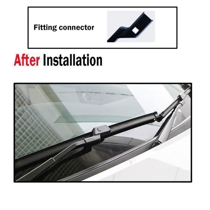 Conjunto de 3 palhetas limpa-vidros dianteiras e traseiras para Peugeot 208 (2012-2018)