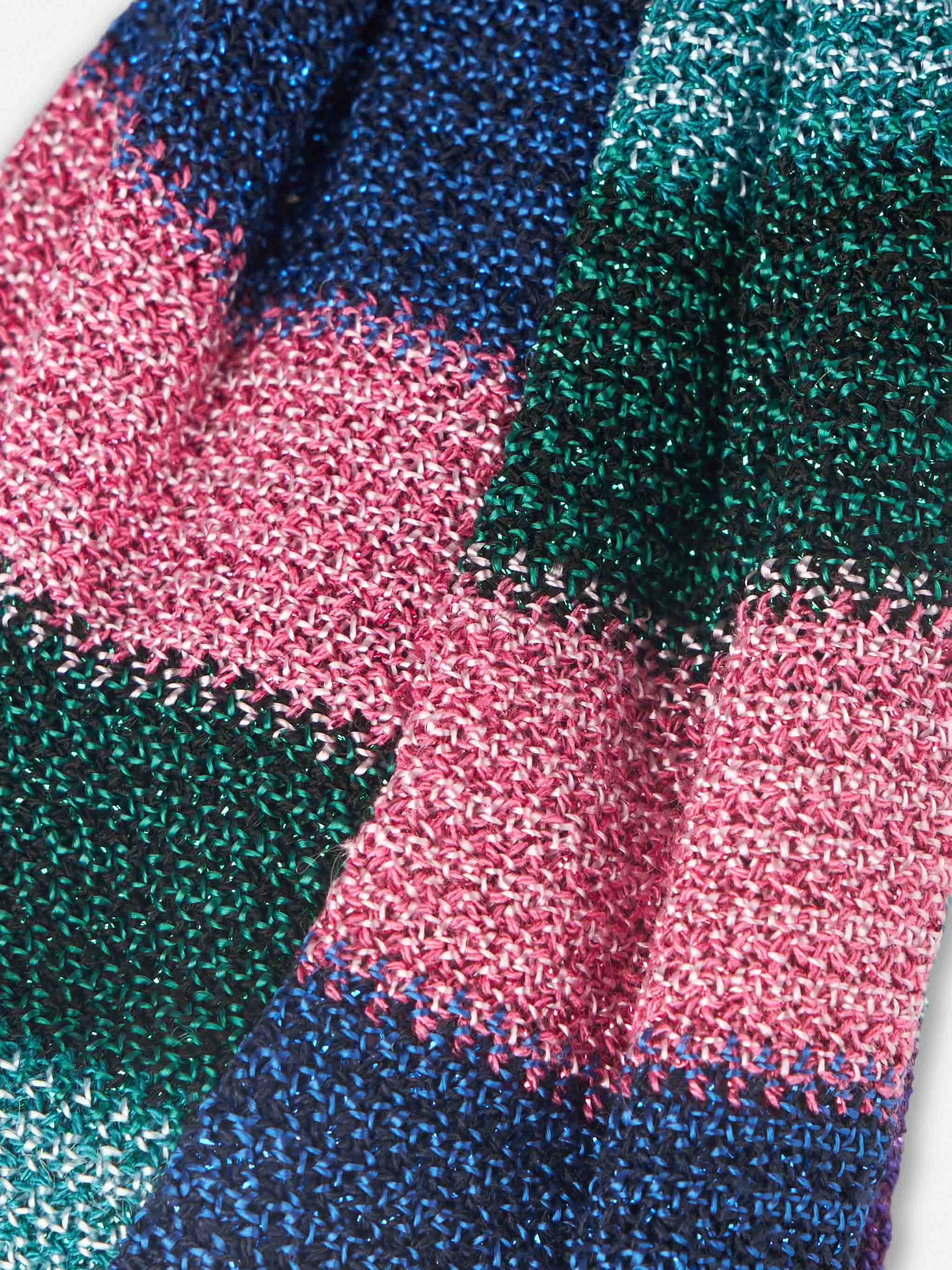 Bandeau à chevrons bleu pour femme