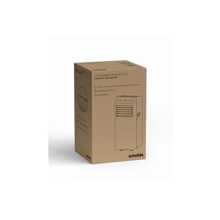 Aire acondicionado portátil Scholtes 3200w 30m2 - SCLIM11000E