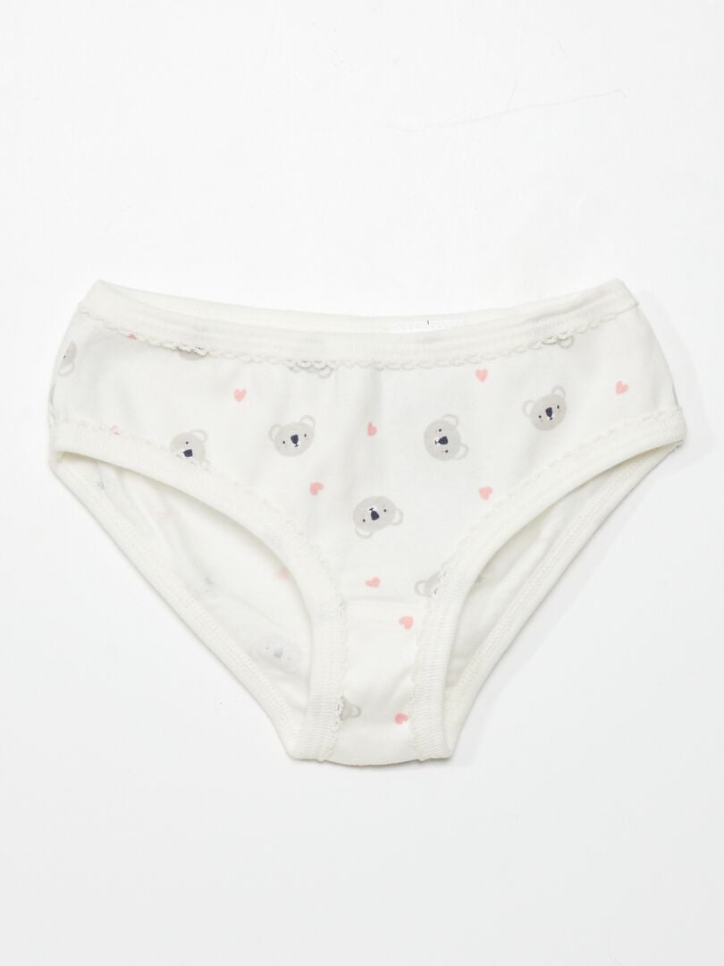 Conjunto de 2 camisetas sin mangas + 3 calzoncillos - 5 piezas - BLANCO