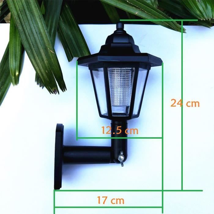 Applique extérieure - MOMOTOU - 2 PCS - Solaire - Étanche IP44 - Capteur de lumière intelligent