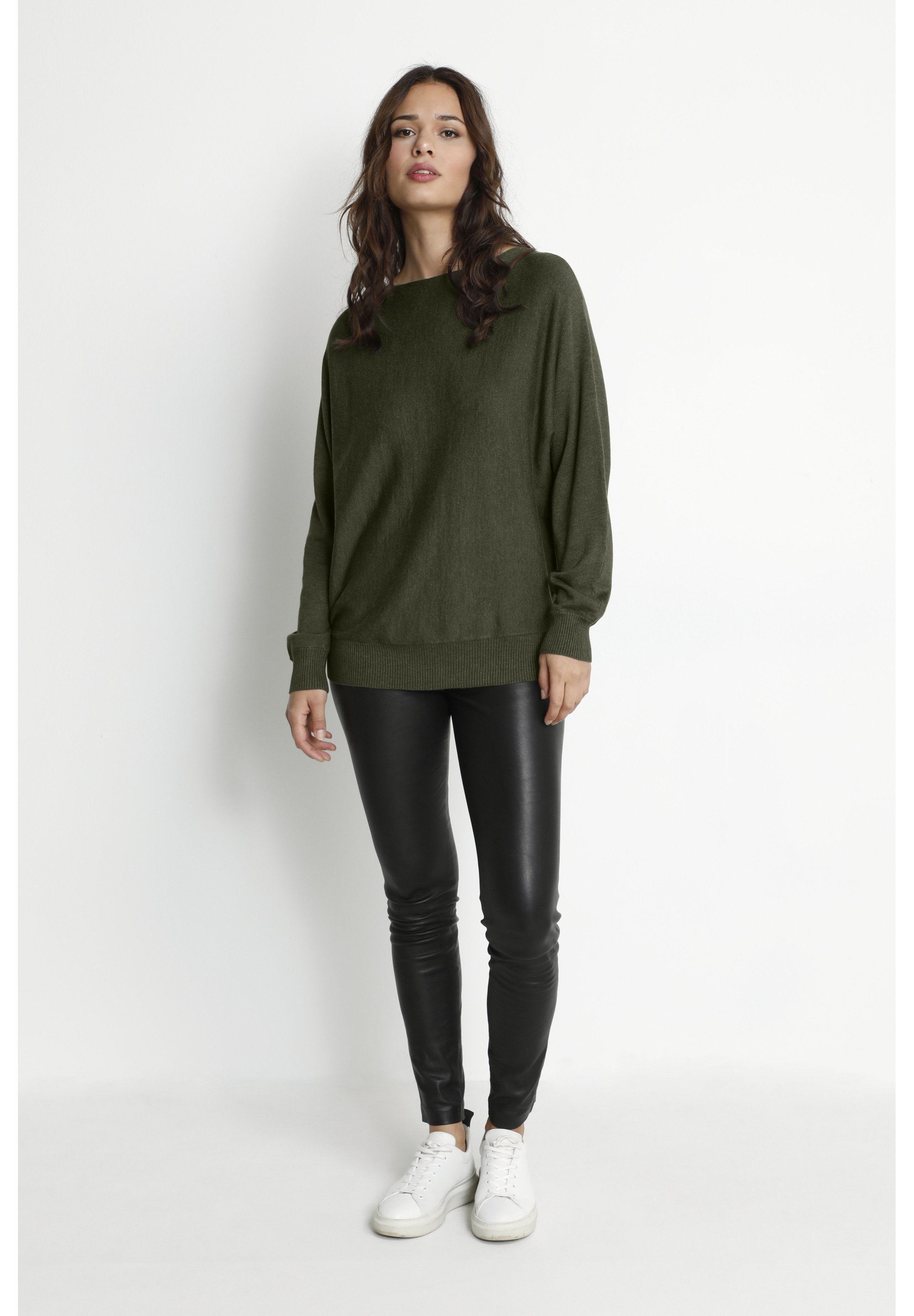 Kultura BATWING - Sweter - oliwkowy melanżowy
