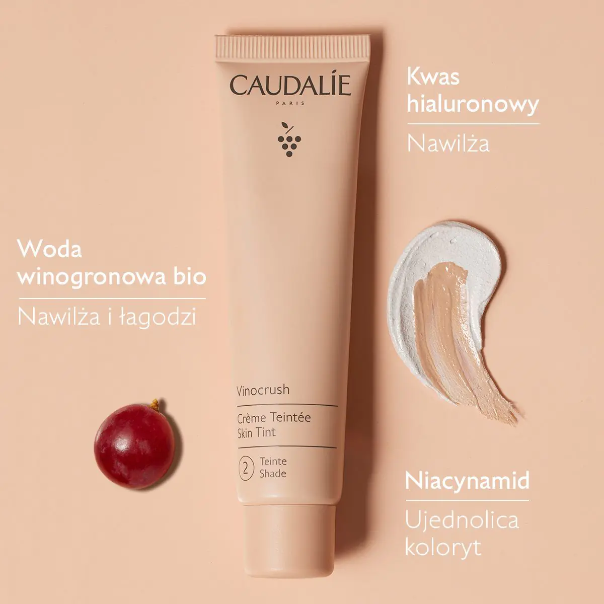 Caudalie Vinocrush Krem koloryzujący, Odcień 2