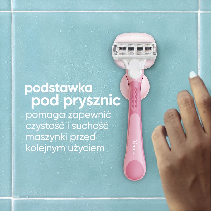 Gillette Venus Comfortglide Sugarberry Miami moteriškas skustuvas su dušo laikikliu