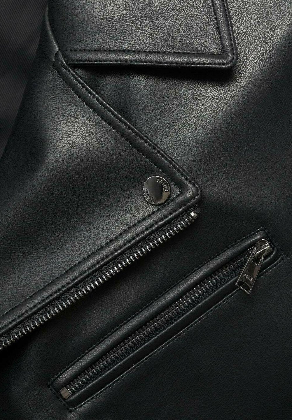 Veste en similicuir Mango - noire