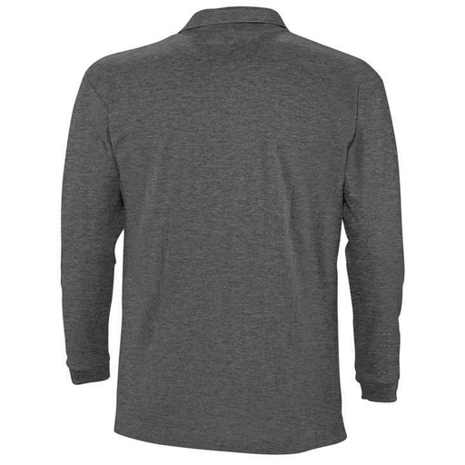  Sols Winter II effen polo met lange mouwen