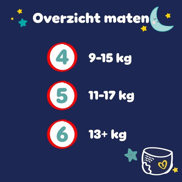 Pampers Baby-Dry Night Pant velikost 5 Maxi Pack<br>velikost 5 (11–17 kg), 76 kosov