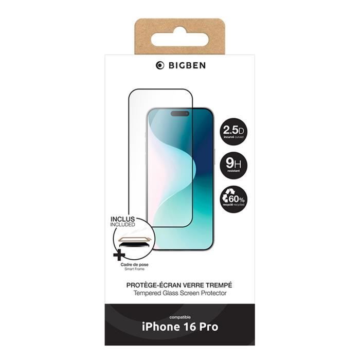 Gehard glas voor iPhone 17/iPhone 16 Pro - 2.5D - SmartFrame