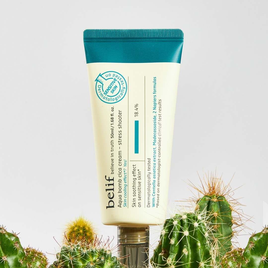 belif Aqua bomb cica cream stress shooter