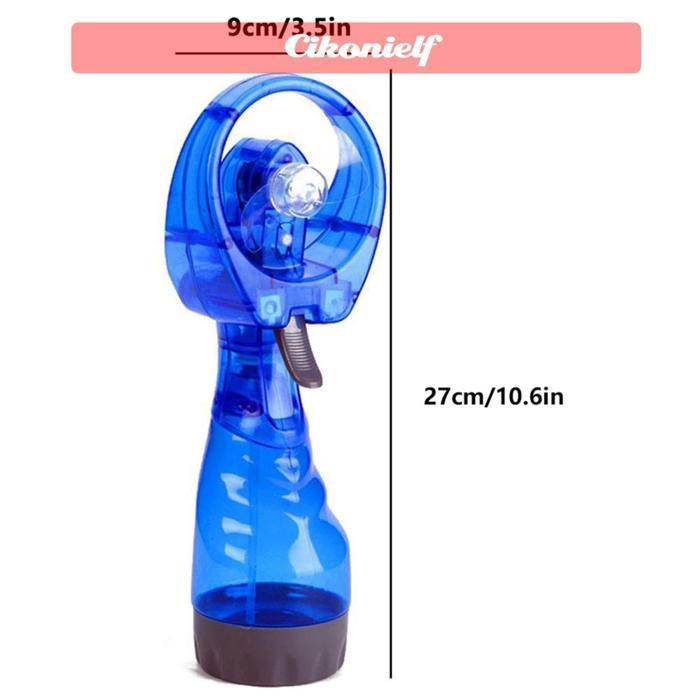 zerone Ventilateur de brumisation Portable Humidificateur portatif de voyage de brume d'eau de refroidissement sport materiel Noir