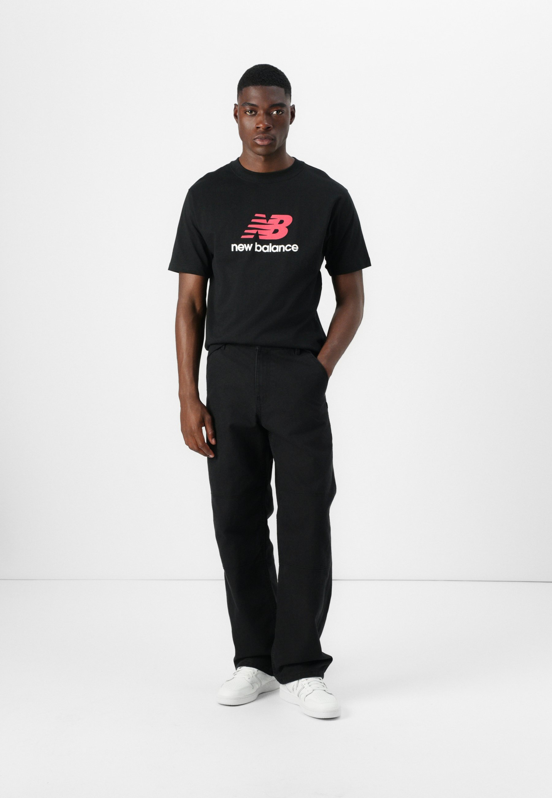 Logo New Balance Athletics - T-shirt imprimé - noir
