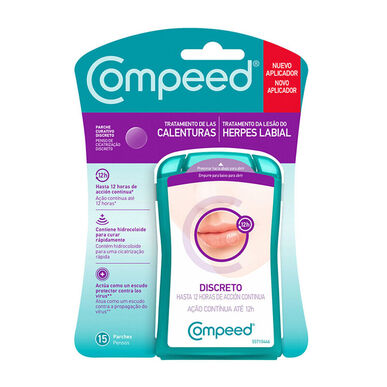 Parches invisibles Compeed para el herpes labial 15 unidades 15 unidades