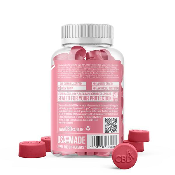 CBDfx Caramelle gommose multivitaminiche al CBD per donne, confezione da 60 pezzi, 1500 mg | Salute | Superdrug