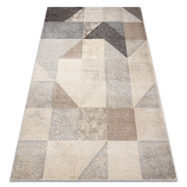 Dywan FUSION 9777 krem / beż - Geometryczny, 80x150 cm