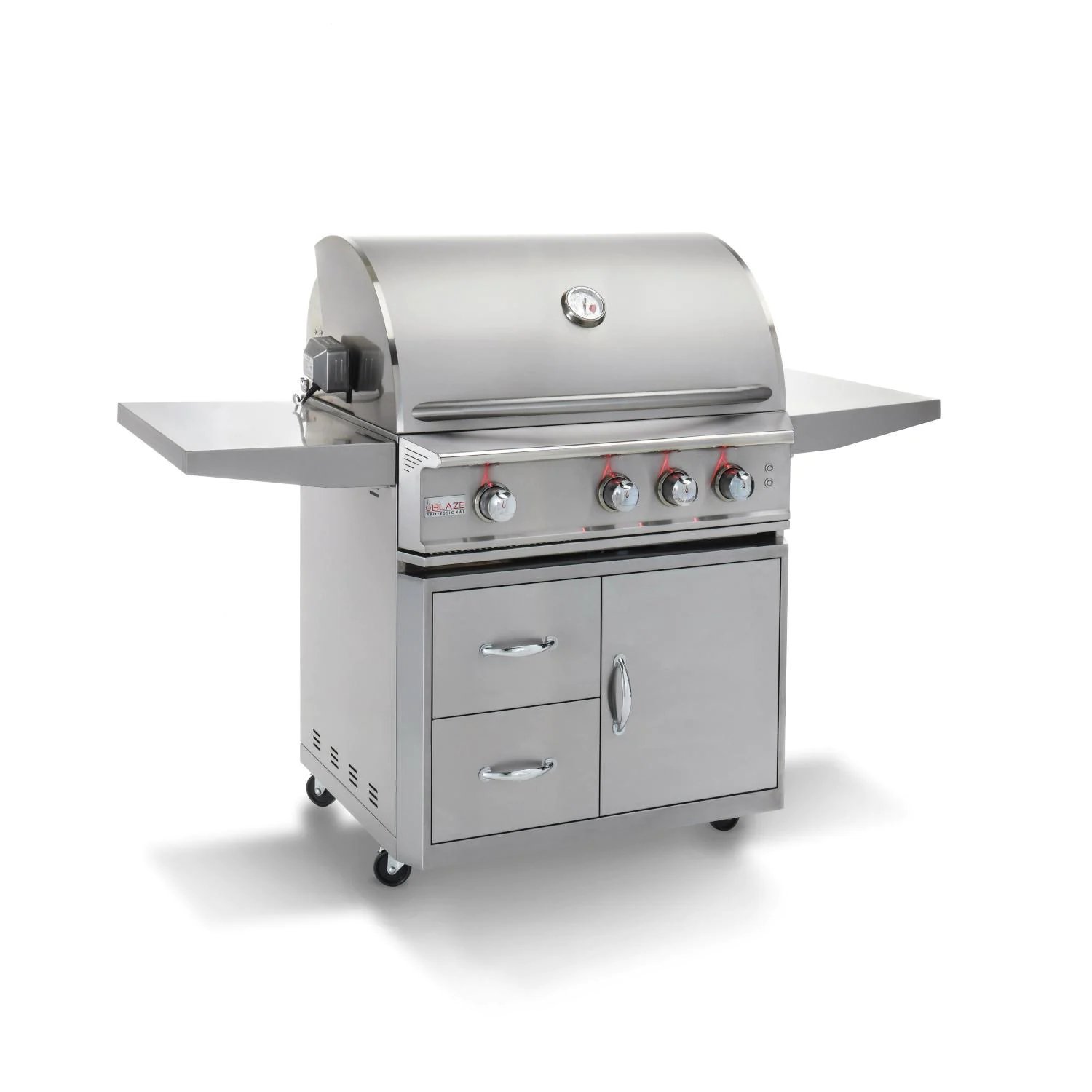 Barbecue a gas propano Blaze Professional LUX da 34 pollici con 3 bruciatori e bruciatore a infrarossi posteriore - BLZ-3PRO-LP