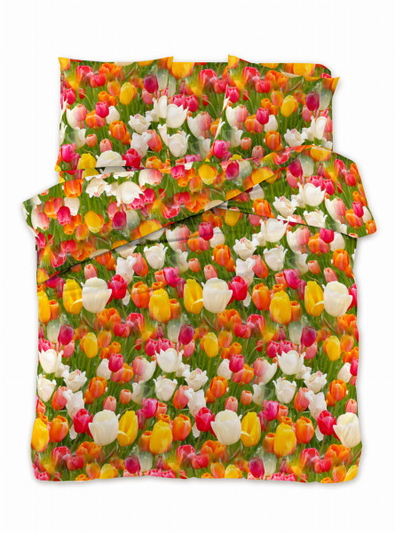Komplet pościeli 3D Tulipany 200x220 3-częściowy