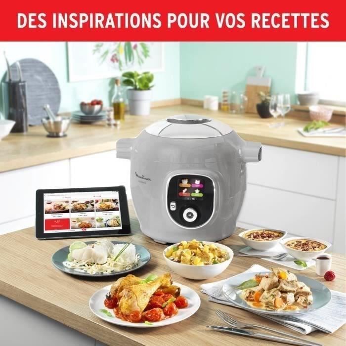 Moulinex Cookeo Multicooker - CE854B10 - Slimme slowcooker - Inhoud 6 liter - Geschikt voor maximaal 6 personen - 80 recepten - Grijs - 1600W