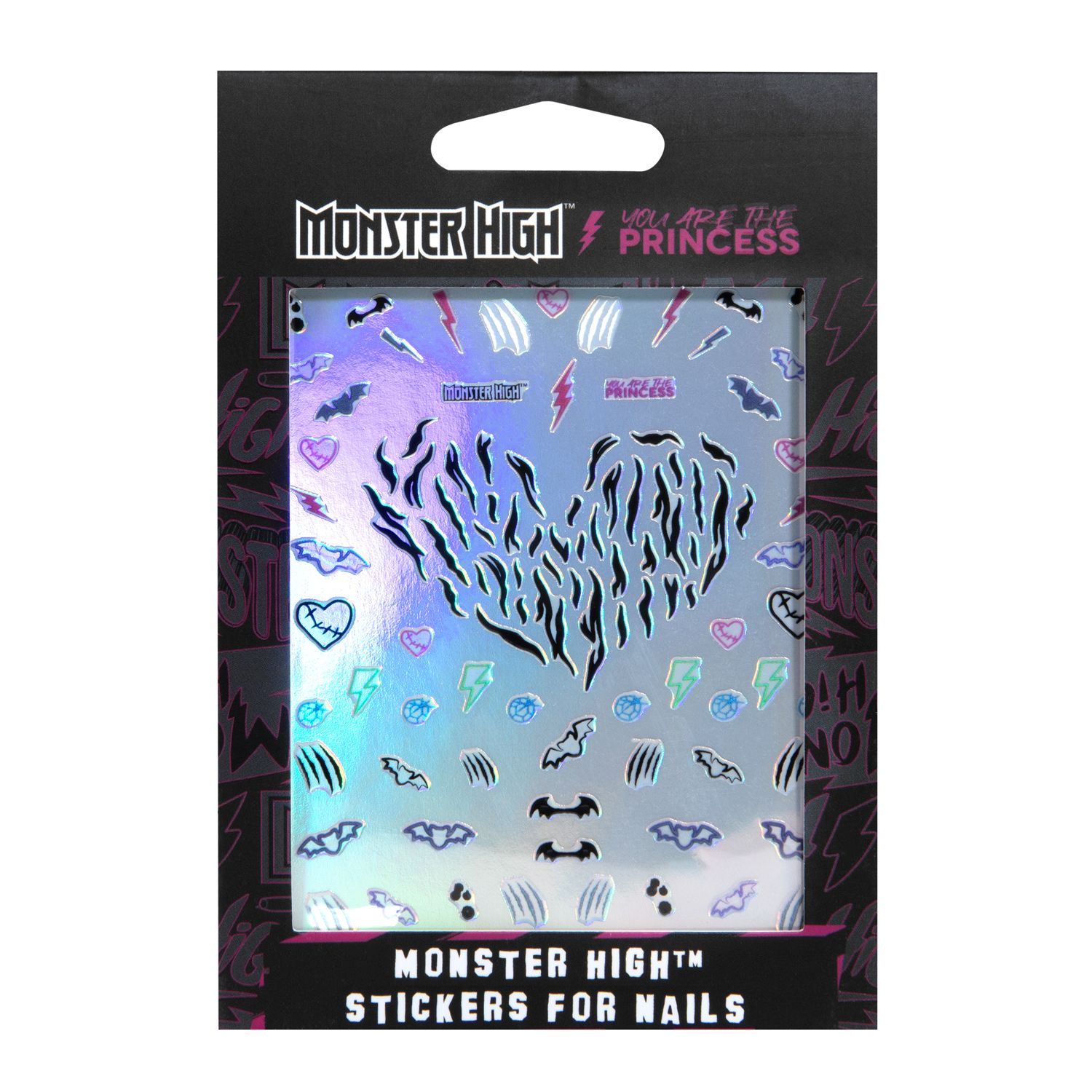 Monster High™ nagų lipdukai Dirbtiniai nagai