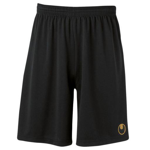 Center Basic Ii Shorts Without Slip Negro/dorado Uhlsport