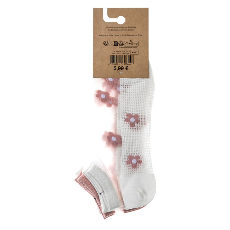 Chaussettes et collants Femme Rose