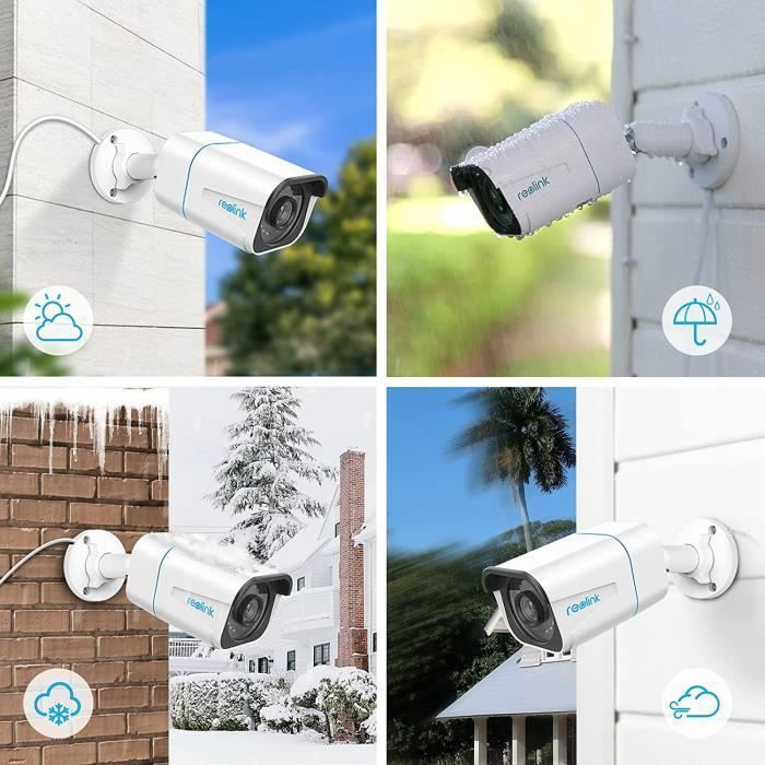 REOLINK RLC-810A 2-Pack 4K PoE Security Camera - Person/Vehicle Detection - IR Night Vision