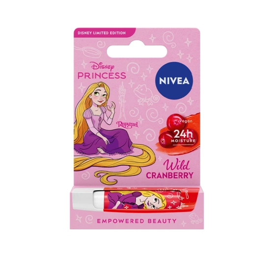 NIVEA Disney Princess pielęgnująca pomadka do ust Wild Cranberry 4,8 g